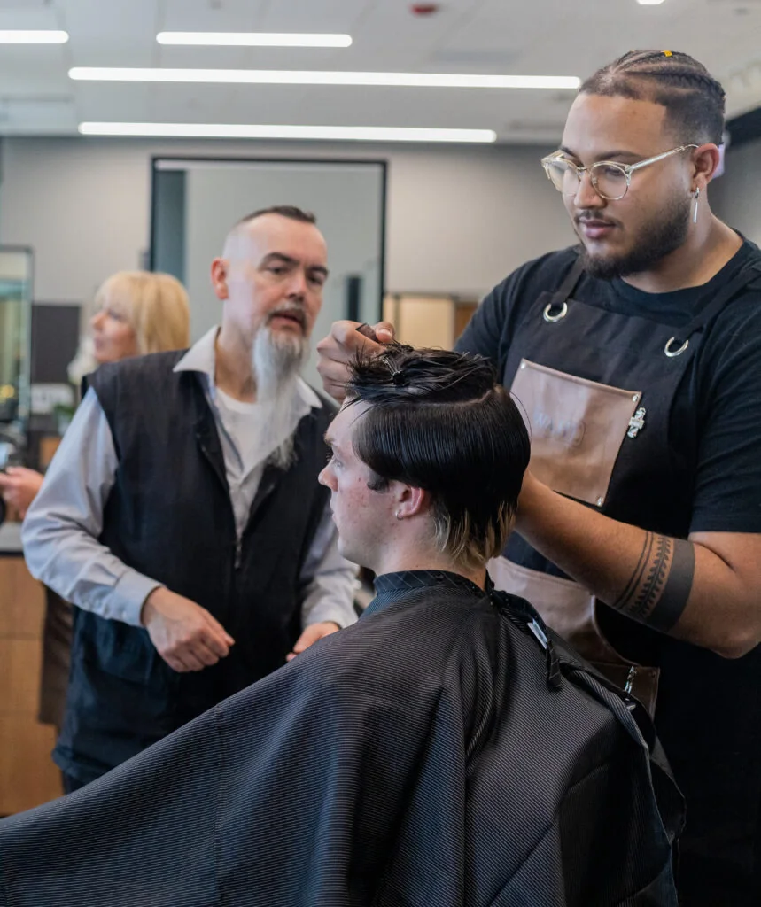 Capelli Graduates Working in Salon